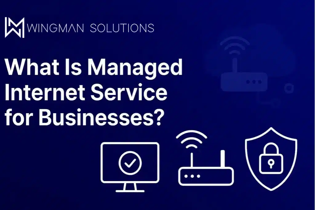 What is managed internet service for businesses title card