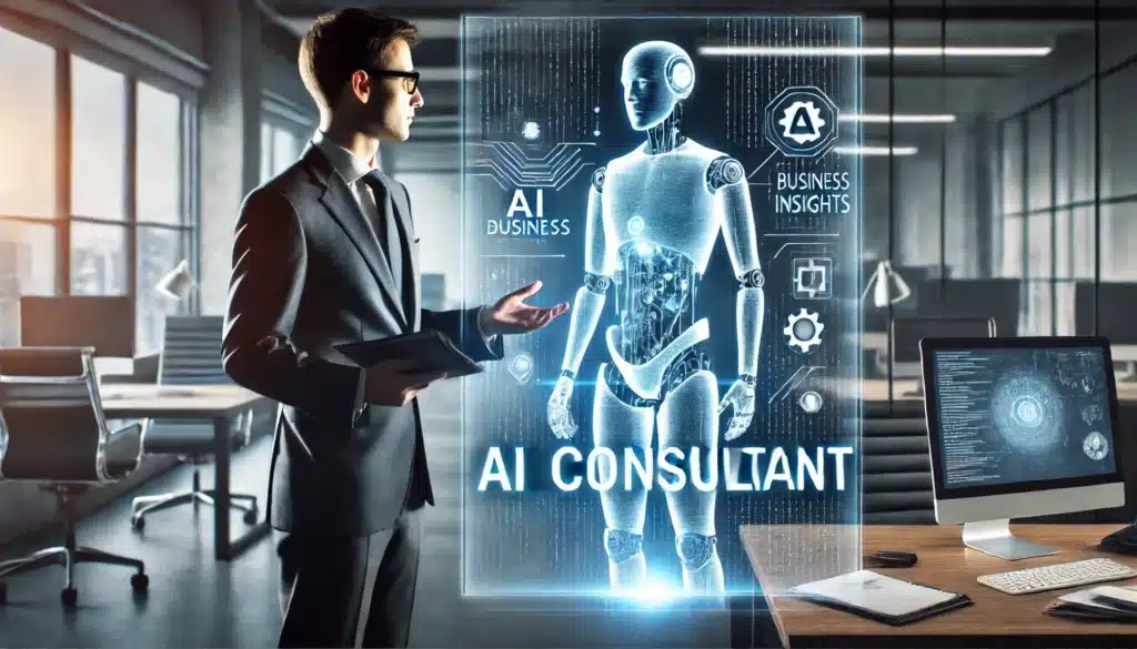 AI consultant for small business illustration