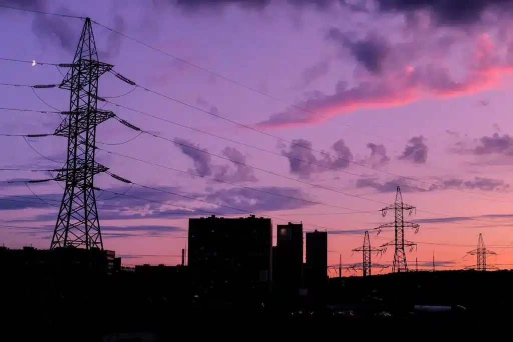 overhead power lines