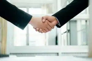 Men shaking hands