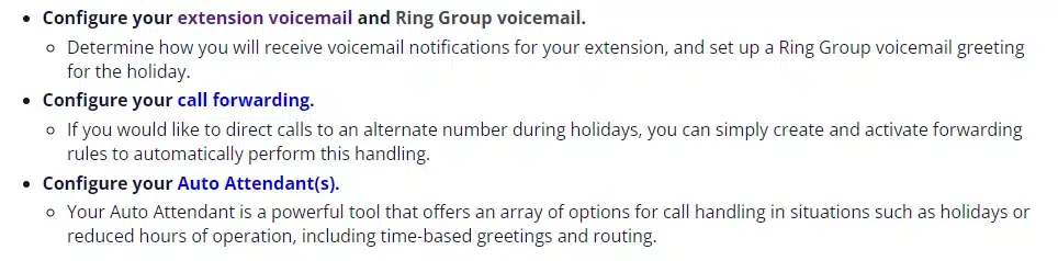 set up away message for voip